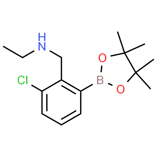 3-Chloro-2-(N-ethylaminomethyl)phenylboronic acid, pinacol ester