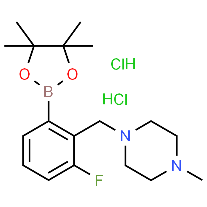 1-(2-Fluoro-6-(4,4,5,5-tetramethyl-1,3,2-dioxaborolan-2-yl)benzyl)-4-methylpiperazine dihydrochloride