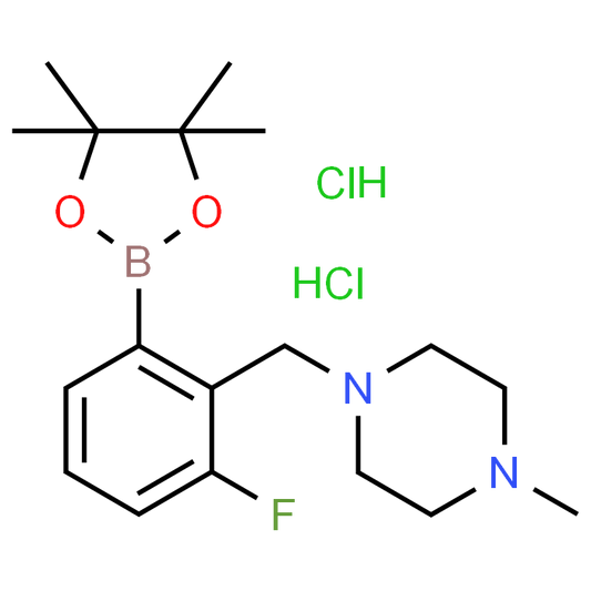 1-(2-Fluoro-6-(4,4,5,5-tetramethyl-1,3,2-dioxaborolan-2-yl)benzyl)-4-methylpiperazine dihydrochloride