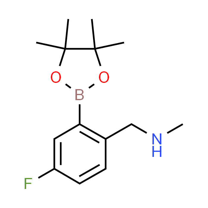 1-(4-Fluoro-2-(4,4,5,5-tetramethyl-1,3,2-dioxaborolan-2-yl)phenyl)-N-methylmethanamine