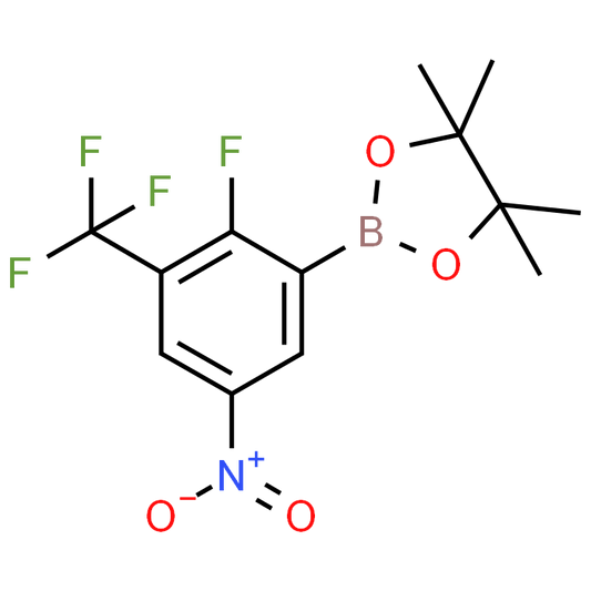 2-(2-Fluoro-5-nitro-3-(trifluoromethyl)phenyl)-4,4,5,5-tetramethyl-1,3,2-dioxaborolane