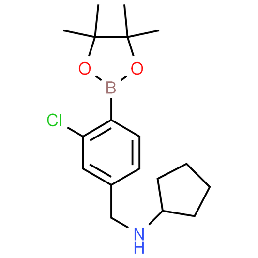 N-(3-Chloro-4-(4,4,5,5-tetramethyl-1,3,2-dioxaborolan-2-yl)benzyl)cyclopentanamine