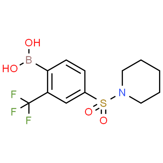 (4-(Piperidin-1-ylsulfonyl)-2-(trifluoromethyl)phenyl)boronic acid