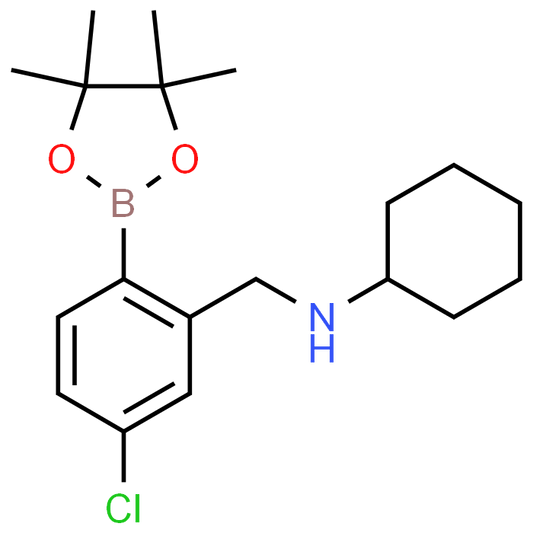 N-(5-Chloro-2-(4,4,5,5-tetramethyl-1,3,2-dioxaborolan-2-yl)benzyl)cyclohexanamine