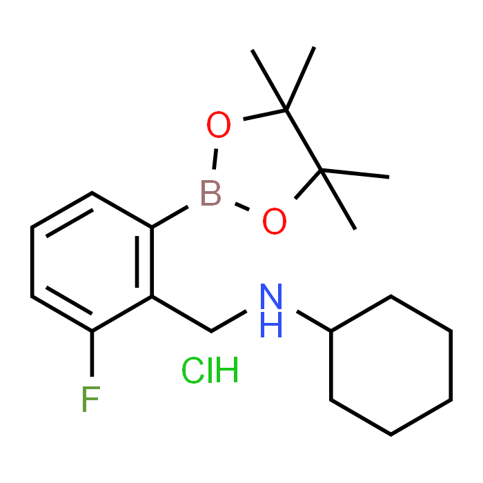 N-(2-Fluoro-6-(4,4,5,5-tetramethyl-1,3,2-dioxaborolan-2-yl)benzyl)cyclohexanamine hydrochloride