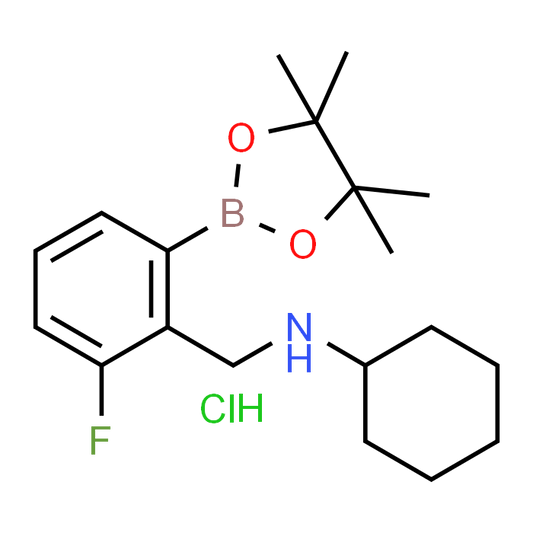 N-(2-Fluoro-6-(4,4,5,5-tetramethyl-1,3,2-dioxaborolan-2-yl)benzyl)cyclohexanamine hydrochloride