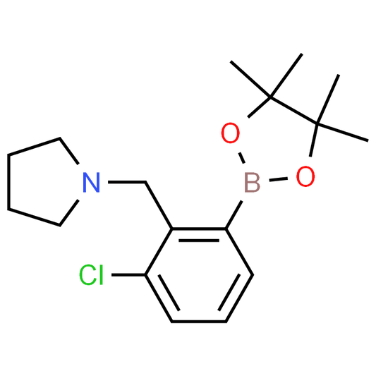 1-(2-Chloro-6-(4,4,5,5-tetramethyl-1,3,2-dioxaborolan-2-yl)benzyl)pyrrolidine