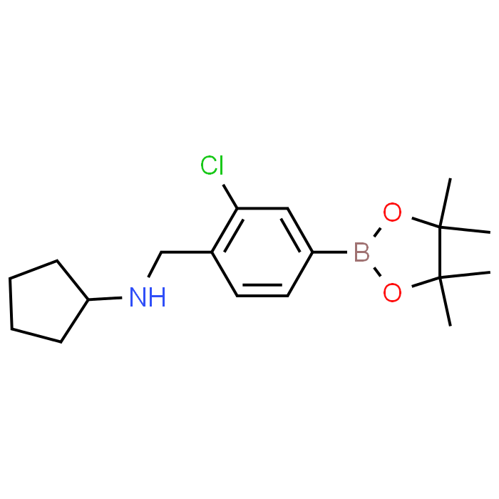 N-(2-Chloro-4-(4,4,5,5-tetramethyl-1,3,2-dioxaborolan-2-yl)benzyl)cyclopentanamine