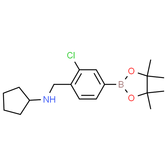 N-(2-Chloro-4-(4,4,5,5-tetramethyl-1,3,2-dioxaborolan-2-yl)benzyl)cyclopentanamine