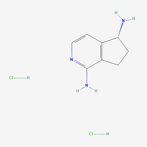 (R)-6,7-Dihydro-5H-cyclopenta[c]pyridine-1,5-diamine dihydrochloride