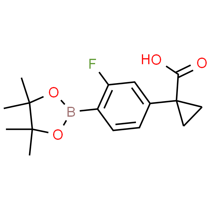 1-(3-Fluoro-4-(4,4,5,5-tetramethyl-1,3,2-dioxaborolan-2-yl)phenyl)cyclopropanecarboxylic acid