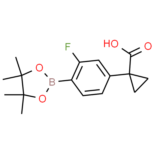 1-(3-Fluoro-4-(4,4,5,5-tetramethyl-1,3,2-dioxaborolan-2-yl)phenyl)cyclopropanecarboxylic acid