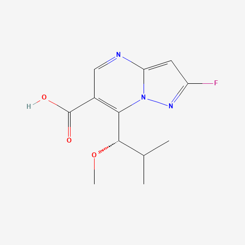 (S)-2-Fluoro-7-(1-methoxy-2-methylpropyl)pyrazolo[1,5-a]pyrimidine-6-carboxylic acid