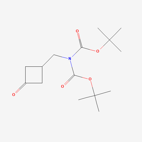 tert-butyl N-[(tert-butoxy)carbonyl]-N-[(3-oxocyclobutyl)methyl]carbamate