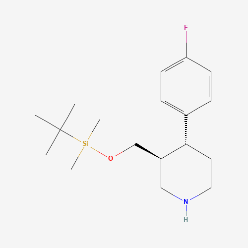 (3S,4R)-3-(((tert-butyldimethylsilyl)oxy)methyl)-4-(4-fluorophenyl)piperidine