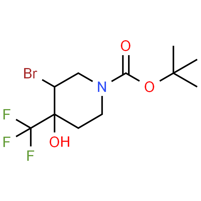 tert-Butyl 3-bromo-4-hydroxy-4-(trifluoromethyl)piperidine-1-carboxylate