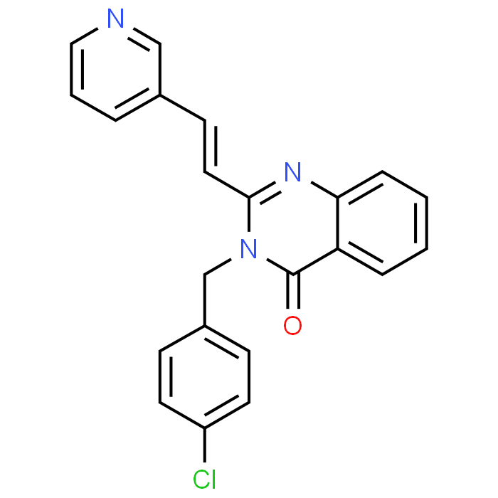 (E)-3-(4-Chlorobenzyl)-2-(2-(pyridin-3-yl)vinyl)quinazolin-4(3H)-one