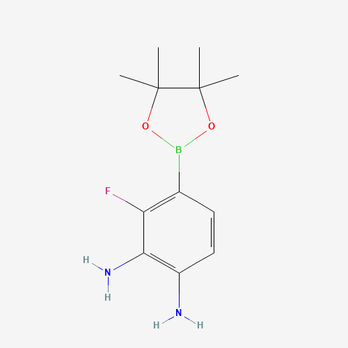 3-Fluoro-4-(4,4,5,5-tetramethyl-1,3,2-dioxaborolan-2-yl)benzene-1,2-diamine