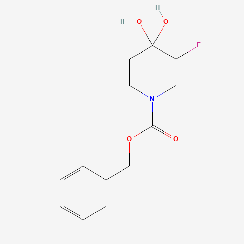 Benzyl 3-fluoro-4,4-dihydroxypiperidine-1-carboxylate