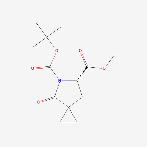 5-(tert-Butyl) 6-methyl (S)-4-oxo-5-azaspiro[2.4]heptane-5,6-dicarboxylate