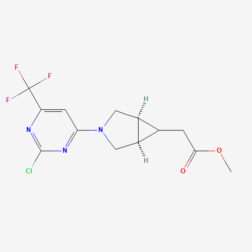 Rel-methyl 2-((1R,5S,6s)-3-(2-chloro-6-(trifluoromethyl)pyrimidin-4-yl)-3-azabicyclo[3.1.0]hexan-6-yl)acetate