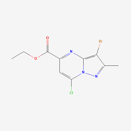 Ethyl 3-bromo-7-chloro-2-methyl-pyrazolo[1,5-a]pyrimidine-5-carboxylate