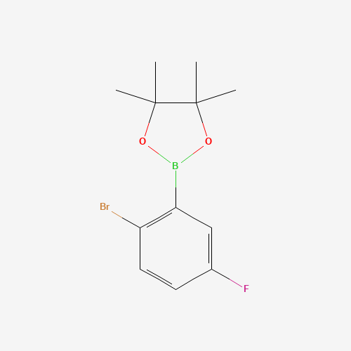 2-(2-Bromo-5-fluorophenyl)-4,4,5,5-tetramethyl-1,3,2-dioxaborolane