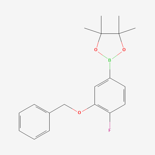 2-(3-(Benzyloxy)-4-fluorophenyl)-4,4,5,5-tetramethyl-1,3,2-dioxaborolane