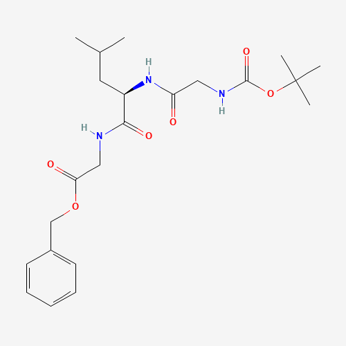 Benzyl 2-[(2R)-2-(2-{[(tert-butoxy)carbonyl]amino}acetamido)-4-methylpentanamido]acetate