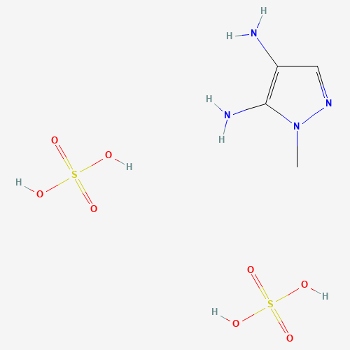 1-Methyl-1H-pyrazole-4,5-diamine; bis(sulfuric acid)