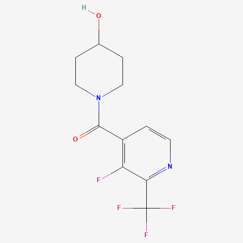 1-[3-Fluoro-2-(trifluoromethyl)pyridine-4-carbonyl]piperidin-4-ol