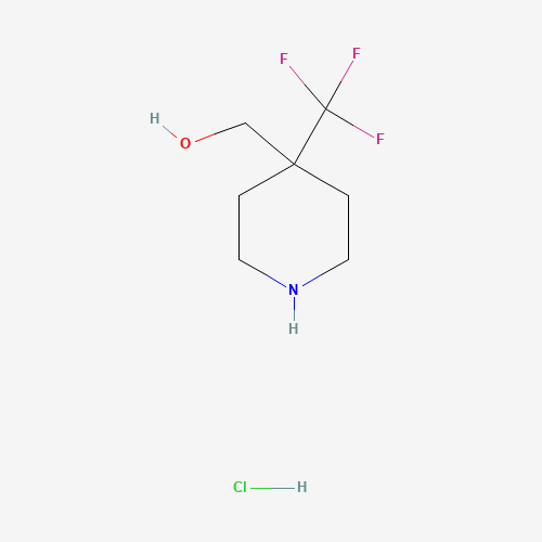 [4-(Trifluoromethyl)piperidin-4-yl]methanol hydrochloride