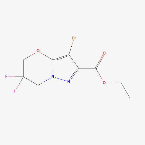 Ethyl 3-bromo-6,6-difluoro-6,7-dihydro-5H-pyrazolo[5,1-b][1,3]oxazine-2-carboxylate