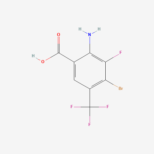 2-Amino-4-bromo-3-fluoro-5-(trifluoromethyl)benzoic acid