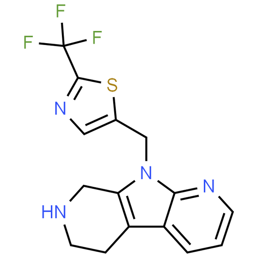 5-((5,6,7,8-TETRAHYDRO-9H-PYRROLO[2,3-B:5,4-C']DIPYRIDIN-9-YL)METHYL)-2-(TRIFLUOROMETHYL)THIAZOLE