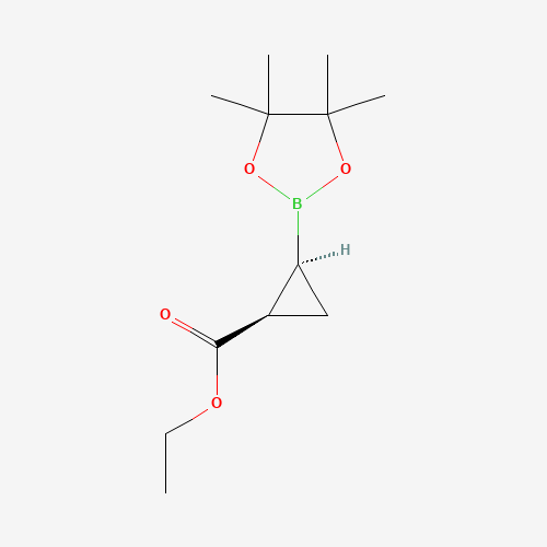 rel-Ethyl (1R,2S)-2-(4,4,5,5-tetramethyl-1,3,2-dioxaborolan-2-yl)cyclopropane-1-carboxylate