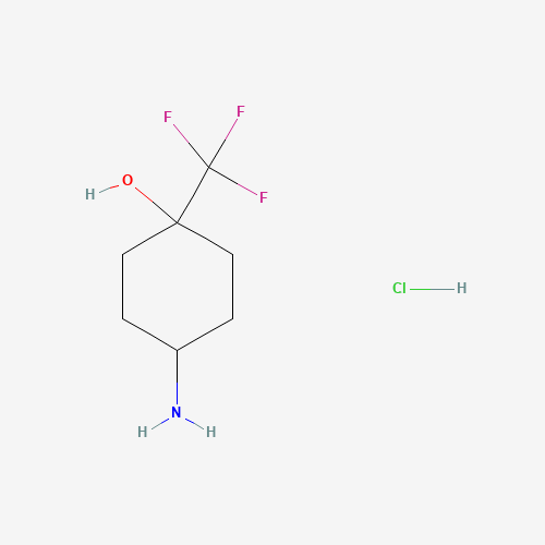 (1S,4s)-4-amino-1-(trifluoromethyl)cyclohexan-1-ol hydrochloride