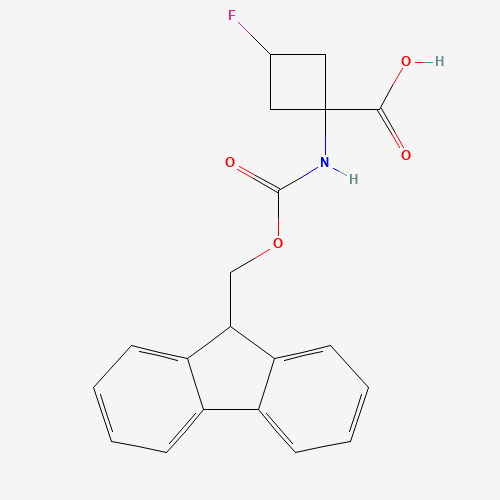 Rel-(1s,3s)-1-((((9H-fluoren-9-yl)methoxy)carbonyl)amino)-3-fluorocyclobutane-1-carboxylic acid