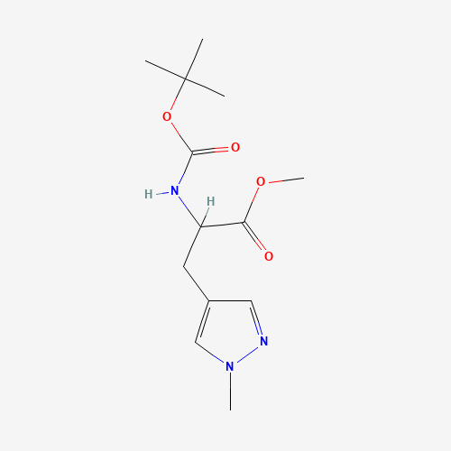 Methyl 2-((tert-butoxycarbonyl)amino)-3-(1-methyl-1H-pyrazol-4-yl)propanoate