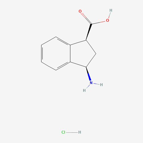 (1S,3R)-3-Amino-2,3-dihydro-1H-indene-1-carboxylic acid hydrochloride