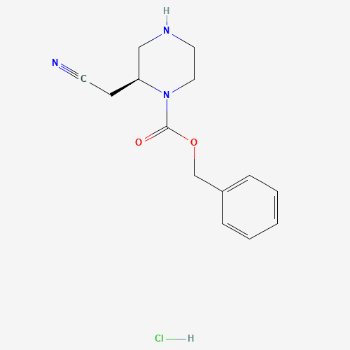 Benzyl (S)-2-(cyanomethyl)piperazine-1-carboxylate hydrochloride