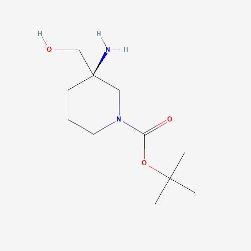 tert-Butyl (3R)-3-amino-3-(hydroxymethyl)piperidine-1-carboxylate