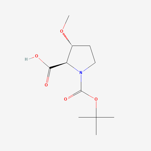 (2R,3R)-1-(tert-Butoxycarbonyl)-3-methoxypyrrolidine-2-carboxylic acid