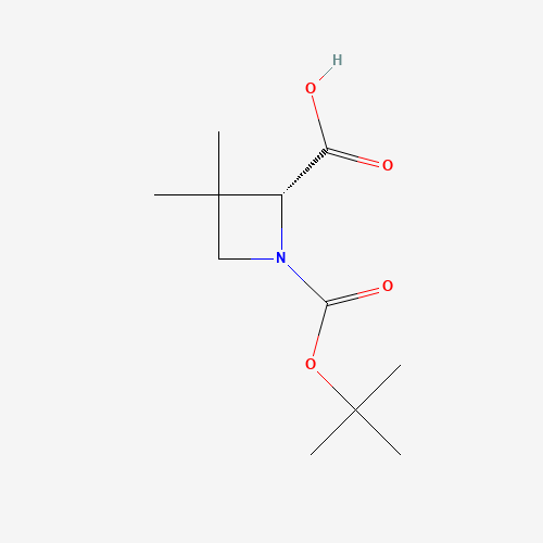 (2R)-1-[(tert-butoxy)carbonyl]-3,3-dimethylazetidine-2-carboxylic acid