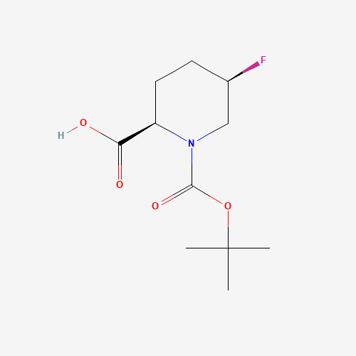 (2R,5R)-1-[(tert-Butoxy)carbonyl]-5-fluoropiperidine-2-carboxylic acid