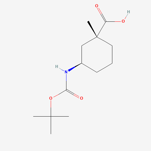 (1R,3R)-3-{[(tert-butoxy)carbonyl]amino}-1-methylcyclohexane-1-carboxylic acid