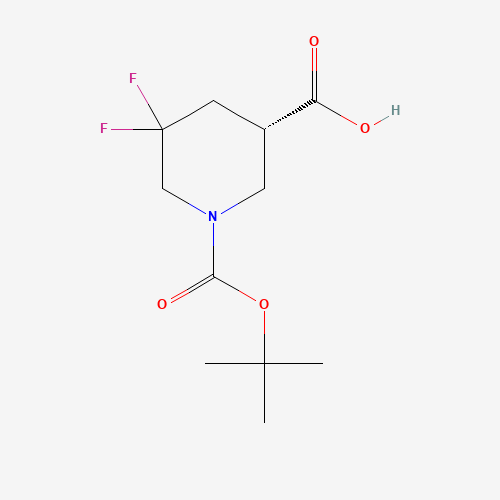 (S)-1-(tert-Butoxycarbonyl)-5,5-difluoropiperidine-3-carboxylic acid