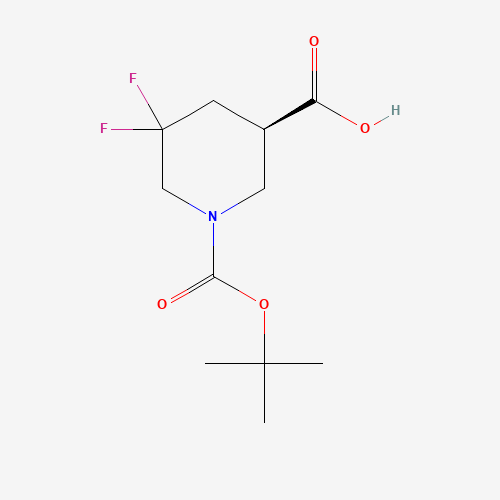 (3R)-1-[(tert-Butoxy)carbonyl]-5,5-difluoropiperidine-3-carboxylic acid