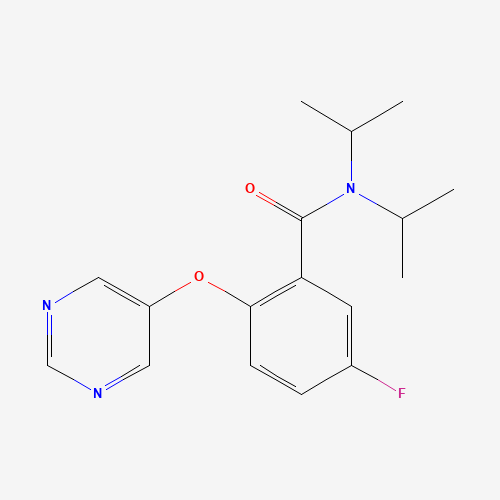 5-Fluoro-N,N-diisopropyl-2-(pyrimidin-5-yloxy)benzamide