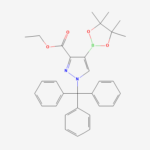 Ethyl 4-(4,4,5,5-tetramethyl-1,3,2-dioxaborolan-2-yl)-1-trityl-1H-pyrazole-3-carboxylate